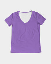 Load image into Gallery viewer, Women&#39;s amethyst joy. V-Neck Tee
