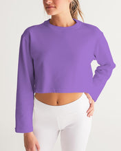 Load image into Gallery viewer, Women&#39;s amethyst joy. Cropped Sweatshirt
