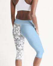 Load image into Gallery viewer, Women&#39;s sky blue joy. Mid-Rise Capri
