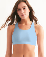 Load image into Gallery viewer, Women&#39;s sky blue joy. Seamless Sports Bra
