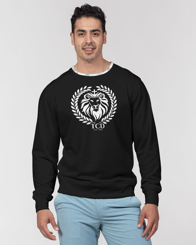 TCD Men's Classic French Terry Crewneck Pullover