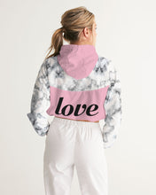 Load image into Gallery viewer, Women&#39;s love joy. Cropped Windbreaker
