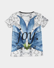 Load image into Gallery viewer, Women&#39;s black joy. V-Neck Tee
