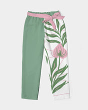 Load image into Gallery viewer, Women&#39;s tropical joy. Belted Tapered Pants
