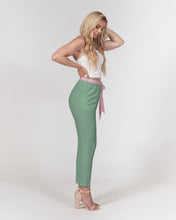 Load image into Gallery viewer, Women&#39;s tropical joy. Belted Tapered Pants
